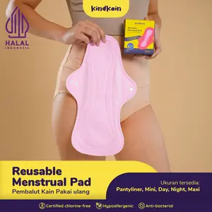 KindKain Pembalut Kain Wanita Cuci Pakai Ulang Menstrual Pad Menspad