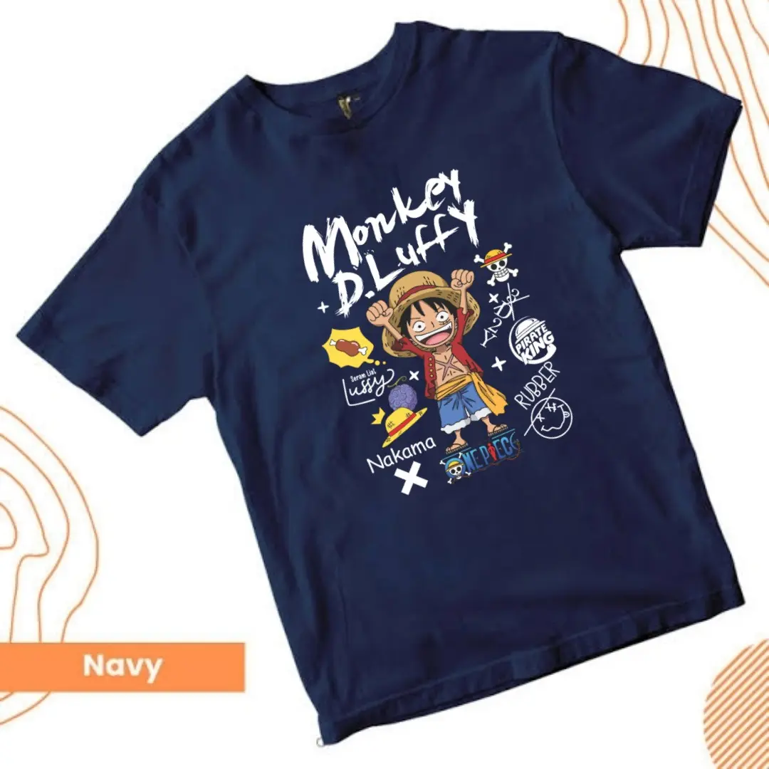NEWSAMTREEMELY kaos anak monkey d.luffy kaos anak one piece atasan anak distro