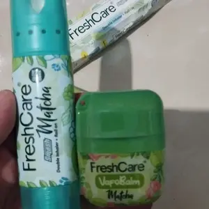 Freshcare Smash Matcha - Double Inhaler + Kerokan + Roll On + Pijat dan Relaksasi