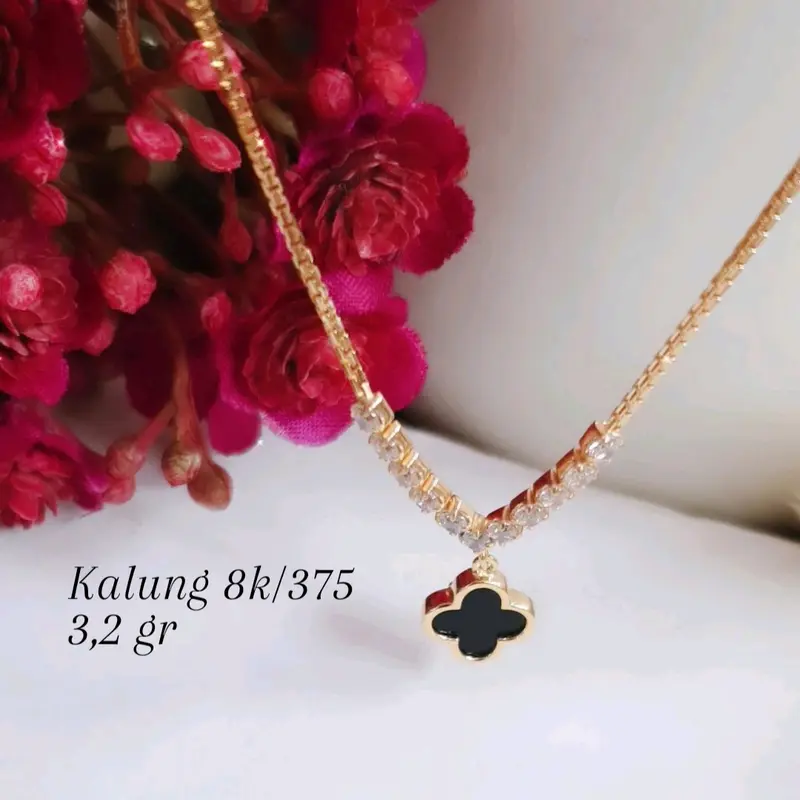 Kalung koye ad listring gantungan bunga vc aneka warna 0