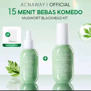 ACNAWAY Mugwort Pore Serum bundling Step 1 & step 2No BPOM: NA11250100045   Netto: 17 ml Hidung
