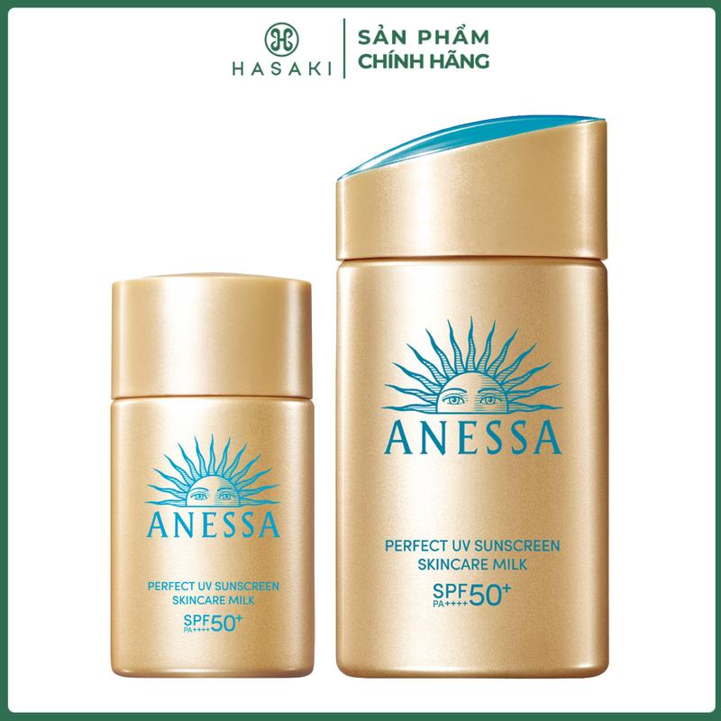 Sữa Chống Nắng Anessa Dưỡng Da Kiềm Dầu (Bản Mới) Perfect UV Sunscreen Skincare Milk N SPF50+ PA++++ | HASAKI BEAUTY
