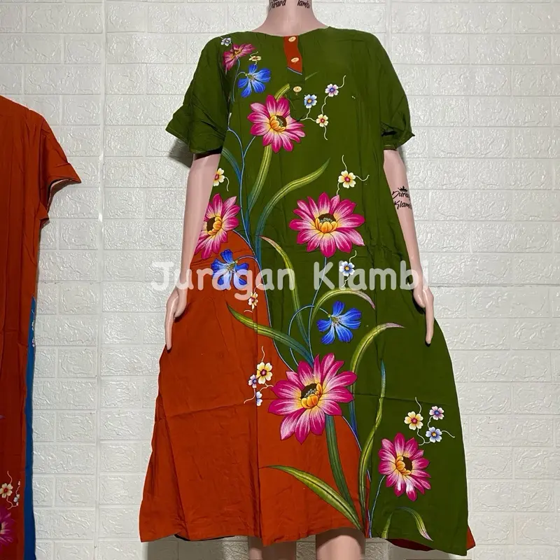 [Sesawi] Daster Alana 04 LD 120 Label Hitam bunga busui | baju santai wanita | baju tidur wanita Bumil Cantik Kancing Motif Menyusui Nyaman Rayon Ibu 0