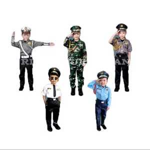 Supriatna Pocil Seragam Polisi Anak Polantas Lengkap 1 Set dengan Baju Celana Topi Manset Kovel Gesper Tali Kur Peluit