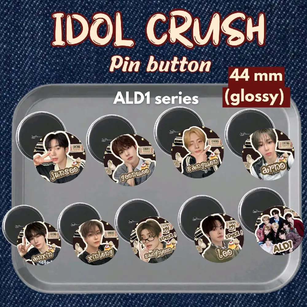 Idol Crush Pin Button ALPHA DRIVE ONE (ALD1) Series 44 mm GLOSSY