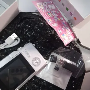 【T-JERZEN LK007】Kamera Vlog 4K dengan Layar Flip 180° | Auto Fokus | Zoom 8X | FREE OTG + Stiker | USB Charging | Ringkas | untuk Selfie & Vlog