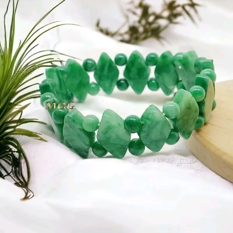 GELANG BATU GIOK THAILAND MODEL KEREN ORIGINAL STONE 1