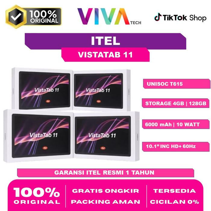 Gambar Itel Vista Tab 11 (NAILONG EDITION) Free Keyboard+PEN [4GB/128GB] Layar 10.1" IPS HD+ Baterai 6000mAh AI Learning - DEEP GREY dari VIVATECH STORE Kota Administrasi Jakarta Timur Tokopedia