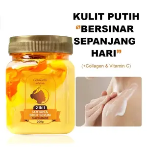 Yurizumi 2in1 Lotion & Body Serum Niacinamide 200g untuk Kulit Putih Bersinar Sepanjang Hari dengan Collagen & Vitamin C