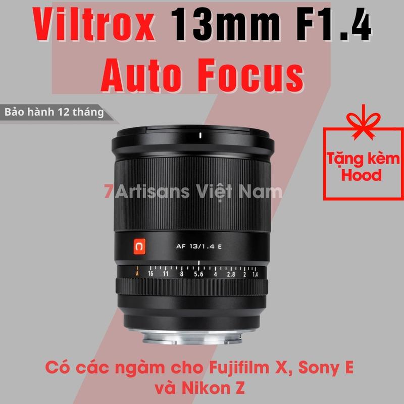 Ống kính Viltrox 13mm F1.4 Auto Focus - Lens góc siêu rộng lấy nét tự động cho Fujfilm X, Sony E và Nikon Z