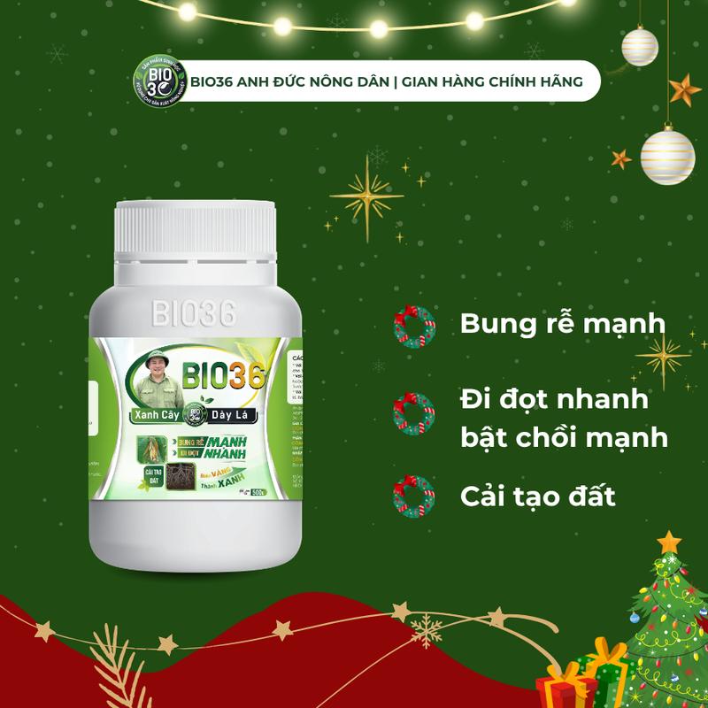 Phân Bón Bio36 Kích Rễ - Bung Rễ Mạnh Nảy Đọt Nhanh Hũ 500g Pha 1500-2000 Lít Nước