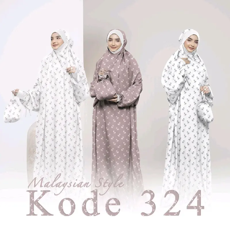 Mukena Malaysia / Mukena Hadramaut motif / Mukena Manset 0