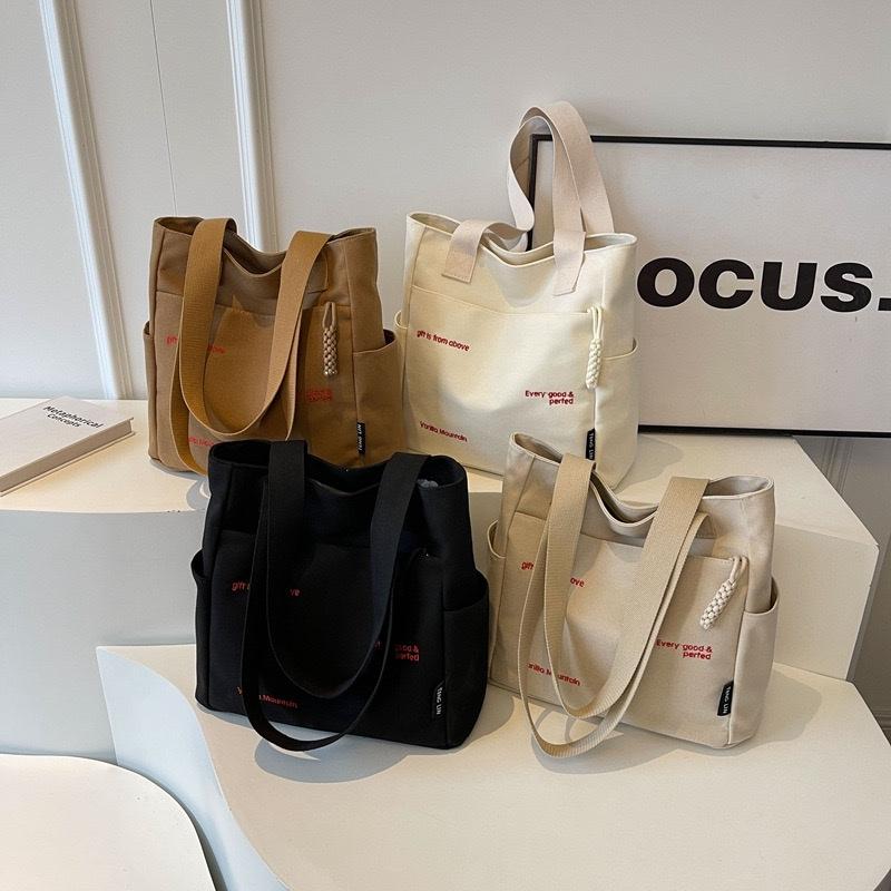 Tas Tote Bag Kanvas Wanita 9335