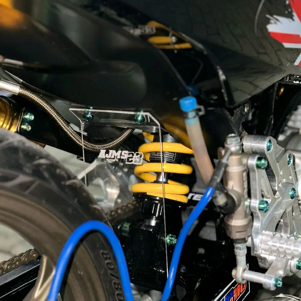 mika akrilic pelindung shock belakang MX king Motorcycle Baut