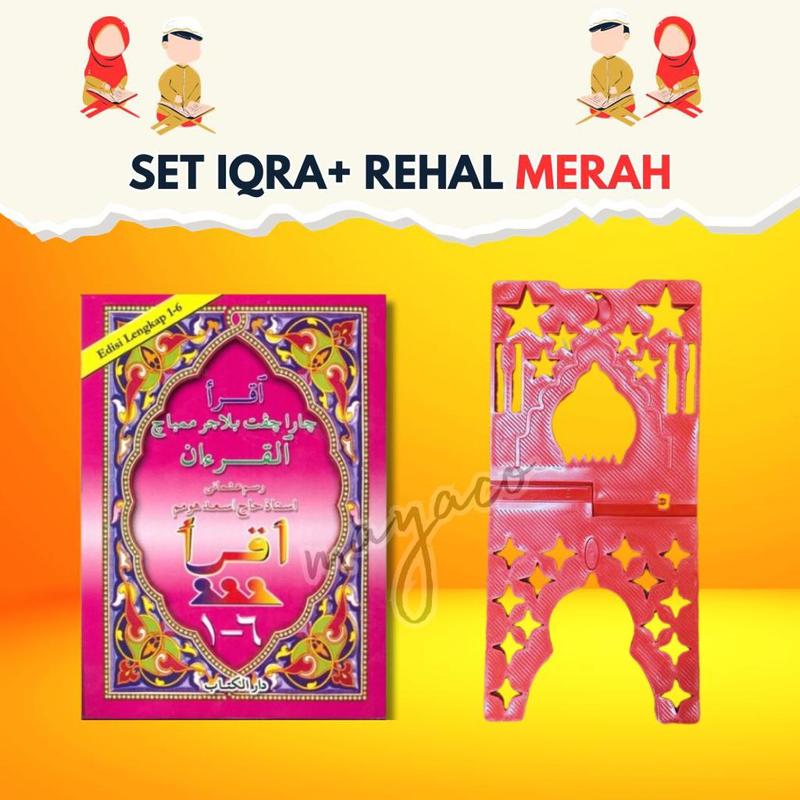 SET COMBO IQRA PINK BOLEH PILIH WARNA EDISI LENGKAP 1 HINGGA 6 HARGA MURAH
