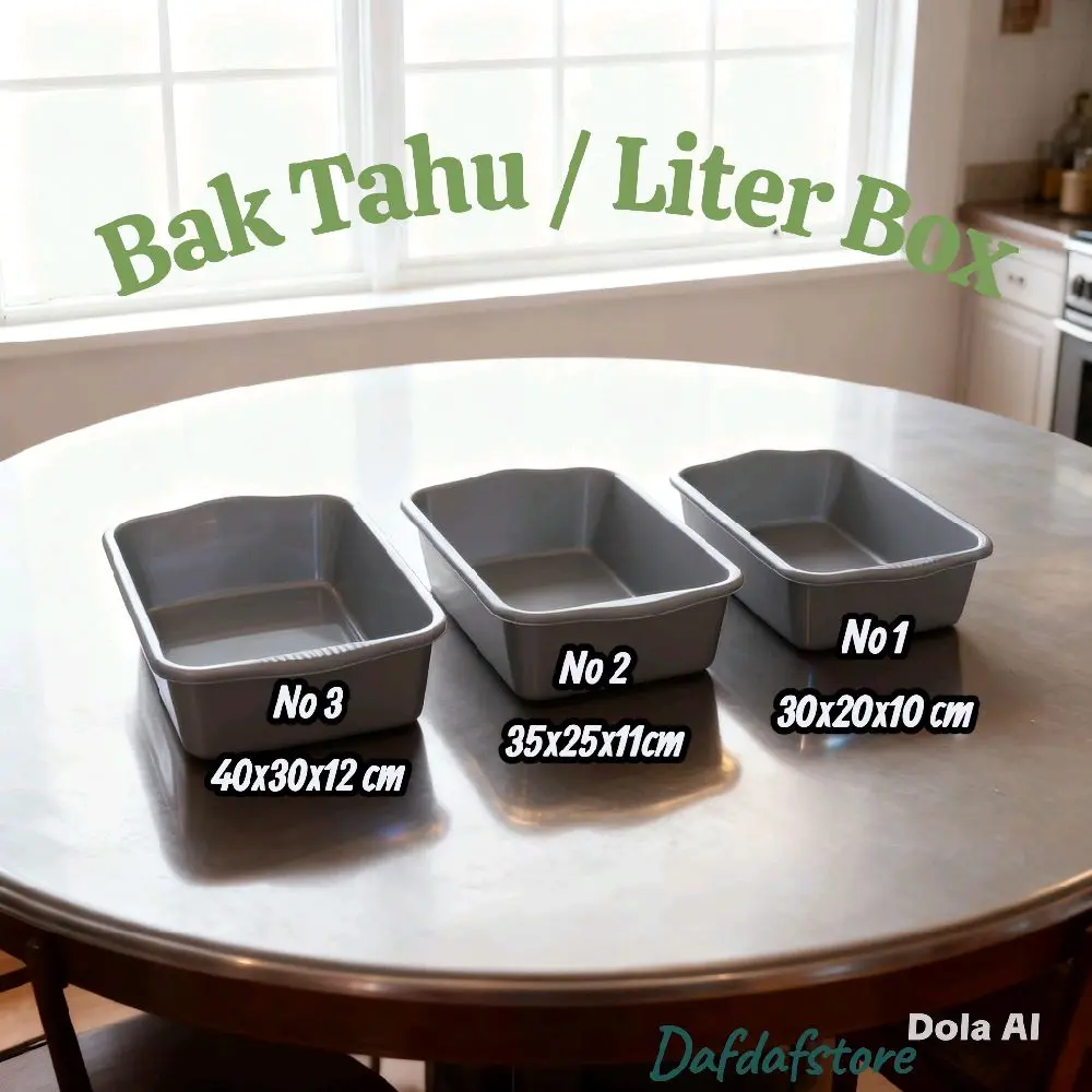 JMP Bak Tahu plastik / Liter Box kucing