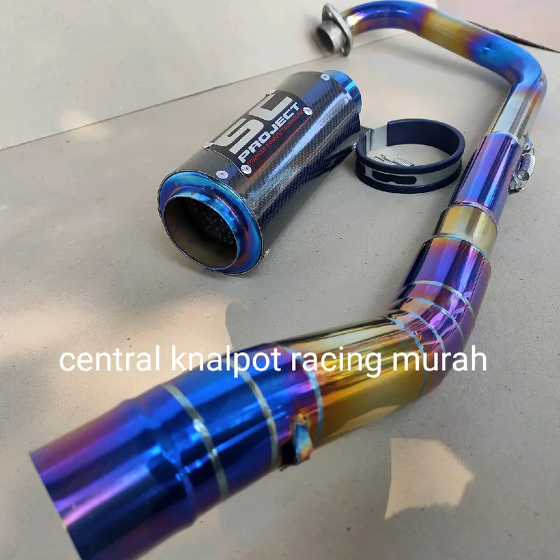 Knalpot SC Project Bluemoon R15 V3 CBR 150r New GSX-R CB 150r New Sonic Satria Fu Byson R15 V2 Xabre MT15 CBR150r Old/ Lokal Verza Tiger MX King MX 135 Megapro Motorcycle 0
