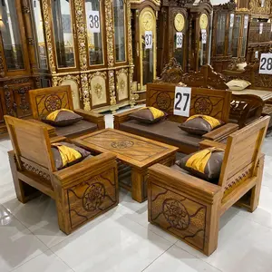 Kursi tamu kayu jati model tumpuk cantik dan estetik