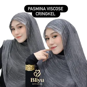 Viscose crinkle shawal | Pasmina motif cringkle bahan vincose premium |Pamsina vincose motif salur bahan viscose | Pasmina viscose textured