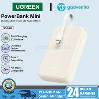 Gambar UGREEN PowerBank 20.000mAh 22.5W LED Built in Cable Type C PD QC For iPhone 15 Series Samsung Galaxy S24 - 5000mAh dari GADVENTIA Kota Administrasi Jakarta Barat 1 Tokopedia