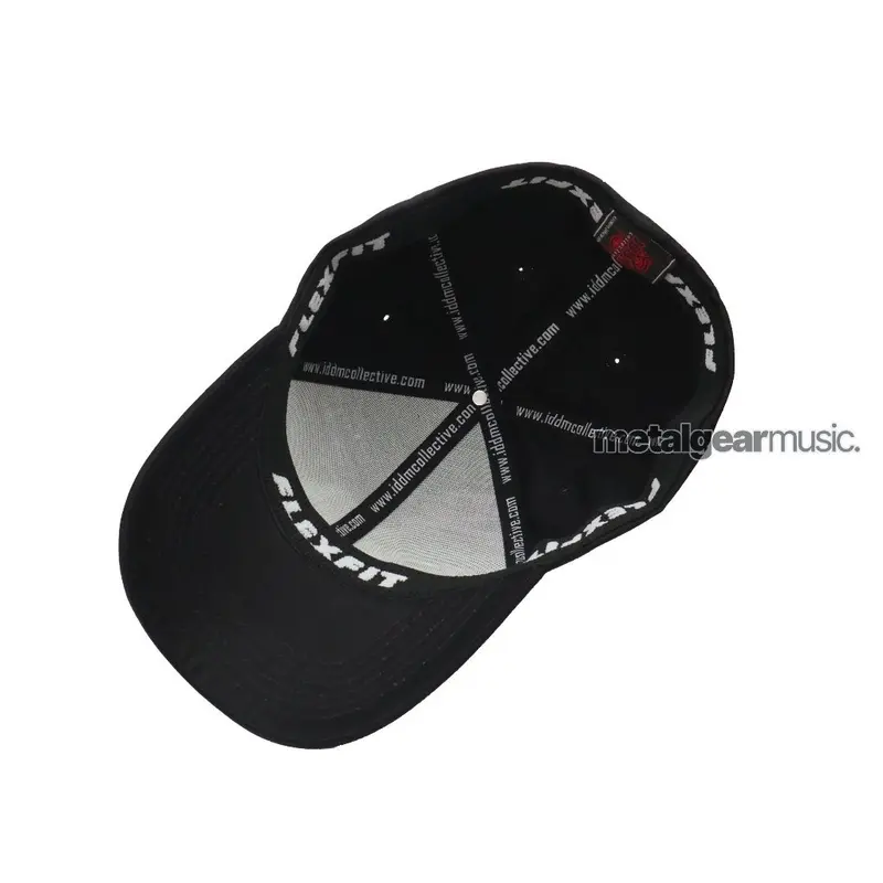 INDONESIAN DEATH METAL IDDM blast logo white - TOPI METAL HITAM ORIGINAL released By Iddm colective - FLEXFIT ORIGINAL 2