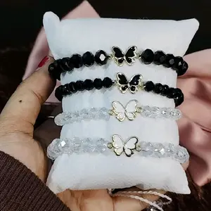 Gelang Kristal Kupu-Kupu kecil terbaru Tali serut