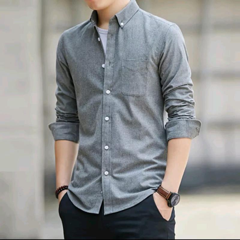 Product Introduction of Men's Shirt long sleeves plain high quality 3