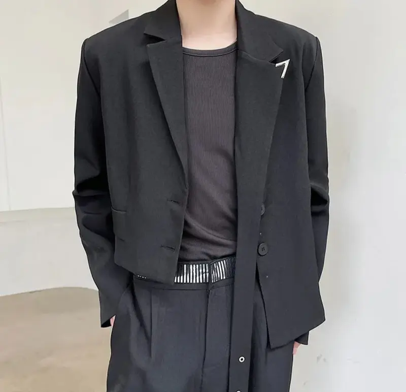 blazer 2in1 harajuku korean style keren Tangan Panjang 5