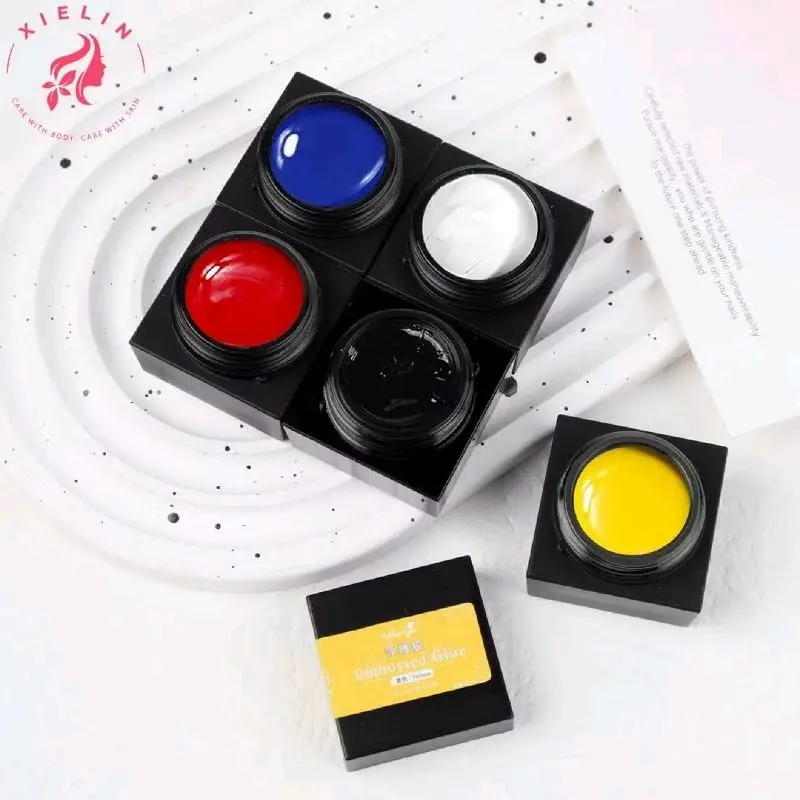 MONJA NAIL GEL 3D PAINTED EMBOSSED GLUE FOR  NAIL ART DESIGN 0