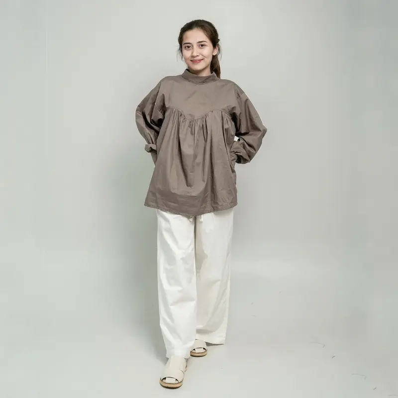 Benang Baju - Wavy Reversible Blouse (Atasan Blus Wanita Dua Sisi Reversible Bisa Bolak-Balik| Atasan Kekinian Elegan) 3