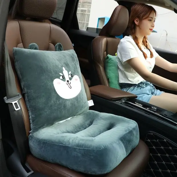 Learning car seat cushion special short person training car seat cushion increase back one thickened female XF-116
