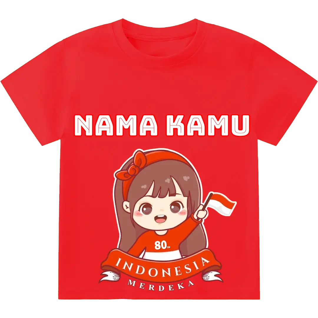 Kaos anak kemerdekaan 17 agustus 1-12tahun REQ NAMA