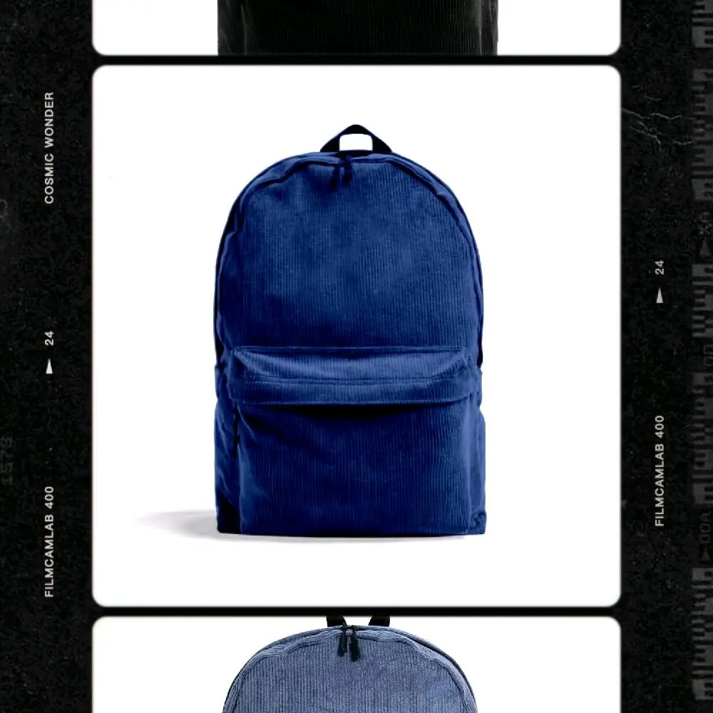 tas Corduroy tas ransel tas sekolah backpack pria wanita