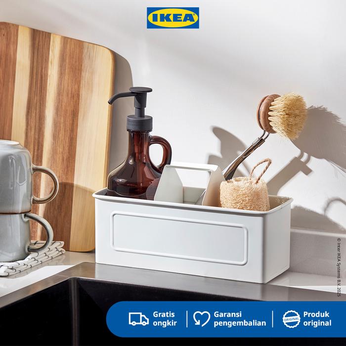 Gambar IKEA VALVARDAD Keranjang Pengatur Serbaguna Putih 22.5x9x12.5cm dari IKEA Indonesia Kota Administrasi Jakarta Timur Tokopedia