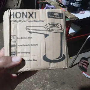 Pompa Air Galon Elektrik Listrik Portable Water Electric Pump Premium Honxi / Pompa Galon Elektrik Putih Kabel