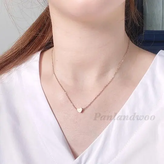 K33 Kalung Love Rantai Kalung Love  Lapis Emas Dengan Liontin Love Mini Cantik Aksesoris Fashion