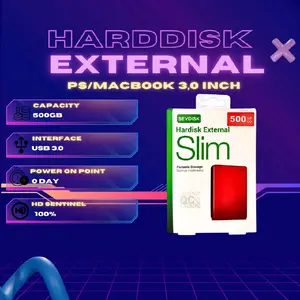 Hardisk External 1TB/500GB/320GB Sevdisk Slim USB 3.0 HDD External