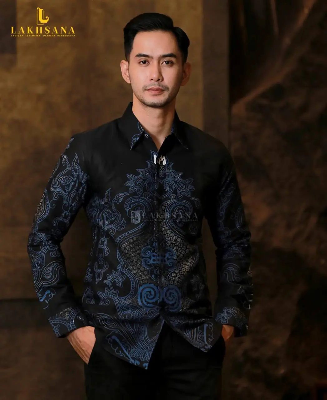 Batik pria lengan panjang seragam kantor seragam kondangan