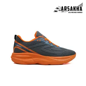 ARSAKHA Sepatu Original Sneaker Olahraga Axele Sport Running Phylon Empuk Ringan Pria Dan Wanita Sepatu Jogging Hitam Size 36-46