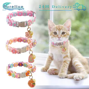 Kalung Kucing Lonceng Kalung Hewan Peliharaan Degan Metal Pendant