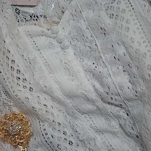 (HANYA KEBAYA) Baju Kebaya Brokat Malika Bet Pecah Lengan Kerut Bali Wisuda Modern Atasan Wanita