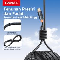 Gambar TRANYOO AC-5 Kabel Fast Charging dengan fitur pemutusan daya otomatis, zmendukung pengisian cepat 6A, dan dilengkapi lampu pernapasan. Cocok untuk Samsung, OPPO, Honor, Vivo, Xiaomi, Realme, iPad, Poco, dan berbagai perangkat ponsel serta tablet lainnya dari TRANYOO Official Store Kab. Tangerang 4 Tokopedia
