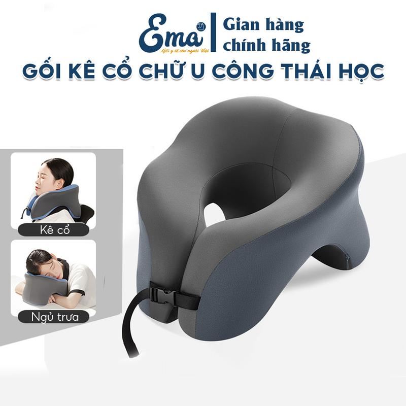 Gối kê cổ chữ U cao cấp -Thiết kế công thái học ,chất liệu cao su non êm ái