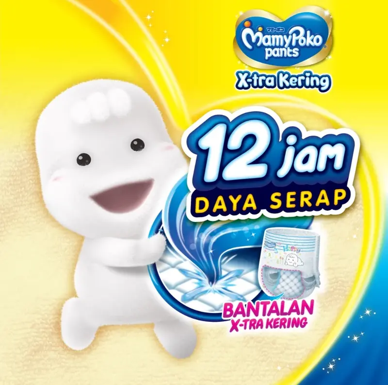 MAMYPOKO Pants Xtra Kering NBS44 S38 M32 L28 XL26 Mami Poko Popok Bayi Mamy Poko 1