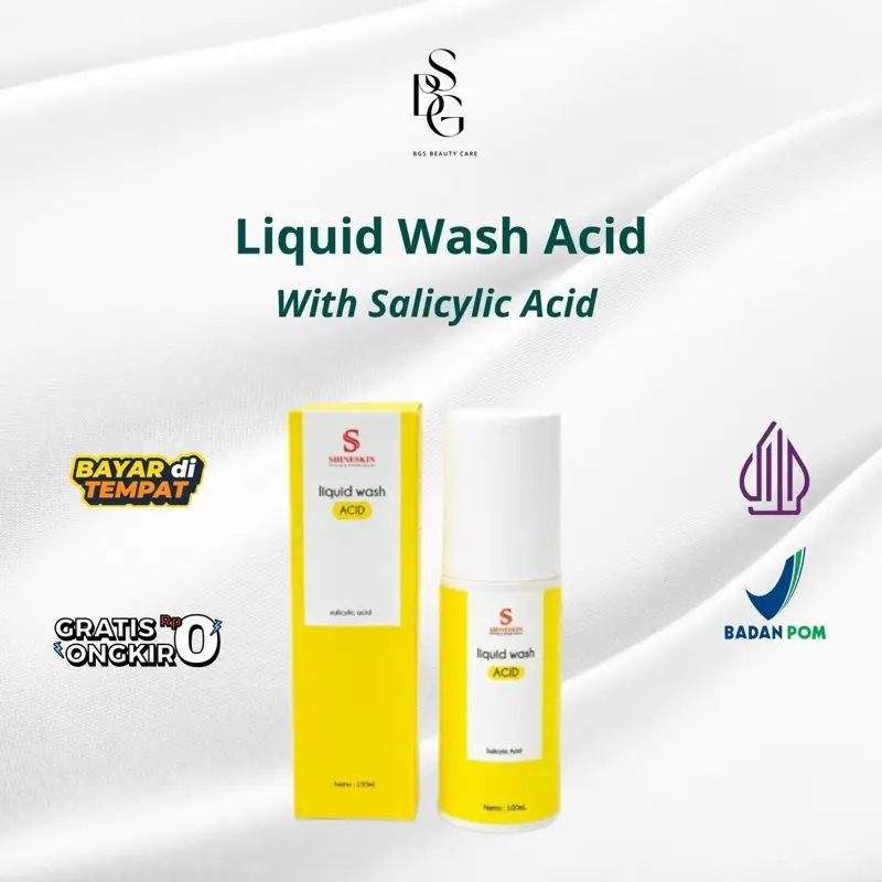 SHINESKIN Liquid Wash ACID Sabun Muka Kulit Sensitif Membersihkan Wajah