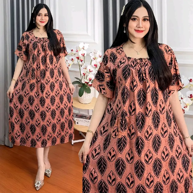 Daster Yukensi Leopard Ld 120cm Karet Dada Busui friendly kekinian 4
