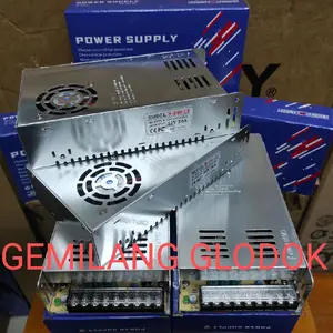 Power Supply Switching 12V 30A 360Watt Cocok Support CCTV / Radio / LED AC: 110V/220V / DC: 12V/30A Murni Kipas - Ready Best Quality