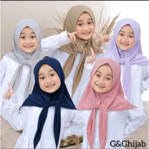 G&GHijab - Hijab Segi Tiga Anak | Jilba Instan Segi Tiga Anak Usia 5 - 10 Tahun | Hijab Instan Anak