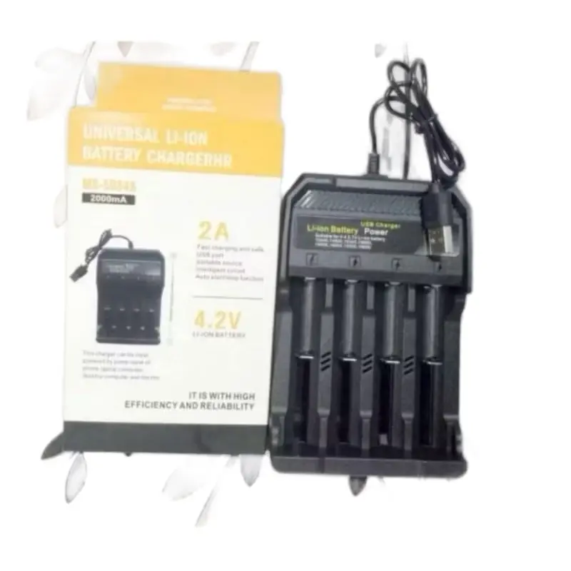 Charger Battre A2/A3 1.2V-3.7V Model Universal Isi 4 Slot USB dengan Led