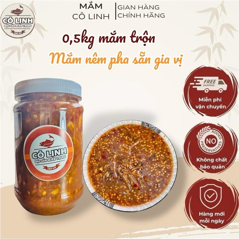 Mắm trộn sẵn dùng để chấm hoặc trộn dưa cà gia vị miền trung mỗi hũ 500gr Cay nhẹ